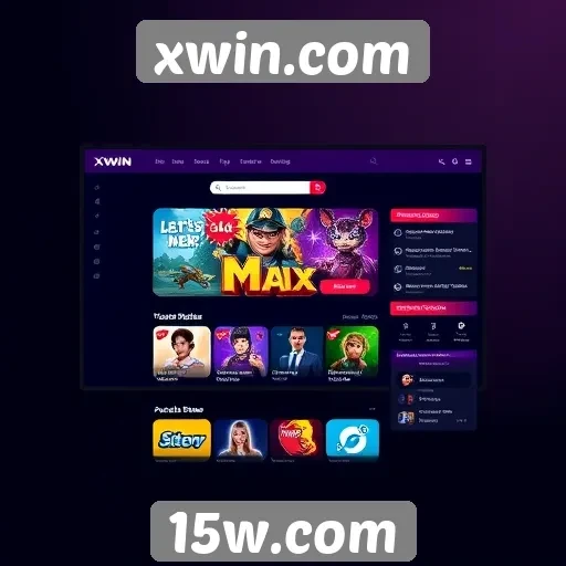 Análise da interface de usuário do xwin.com